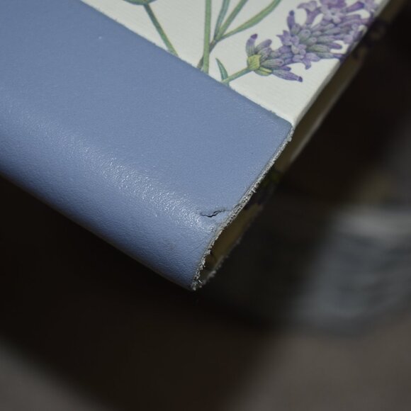 Vintage Rossi Made In Italy Lavender Flowers Periwinkle Hardcover Journal Book - Picture 16 of 16
